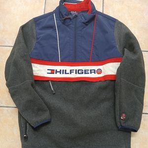 Mens Tommy Hilfiger Pullover Fleece Jacket XxL( Undersized fits like a M)